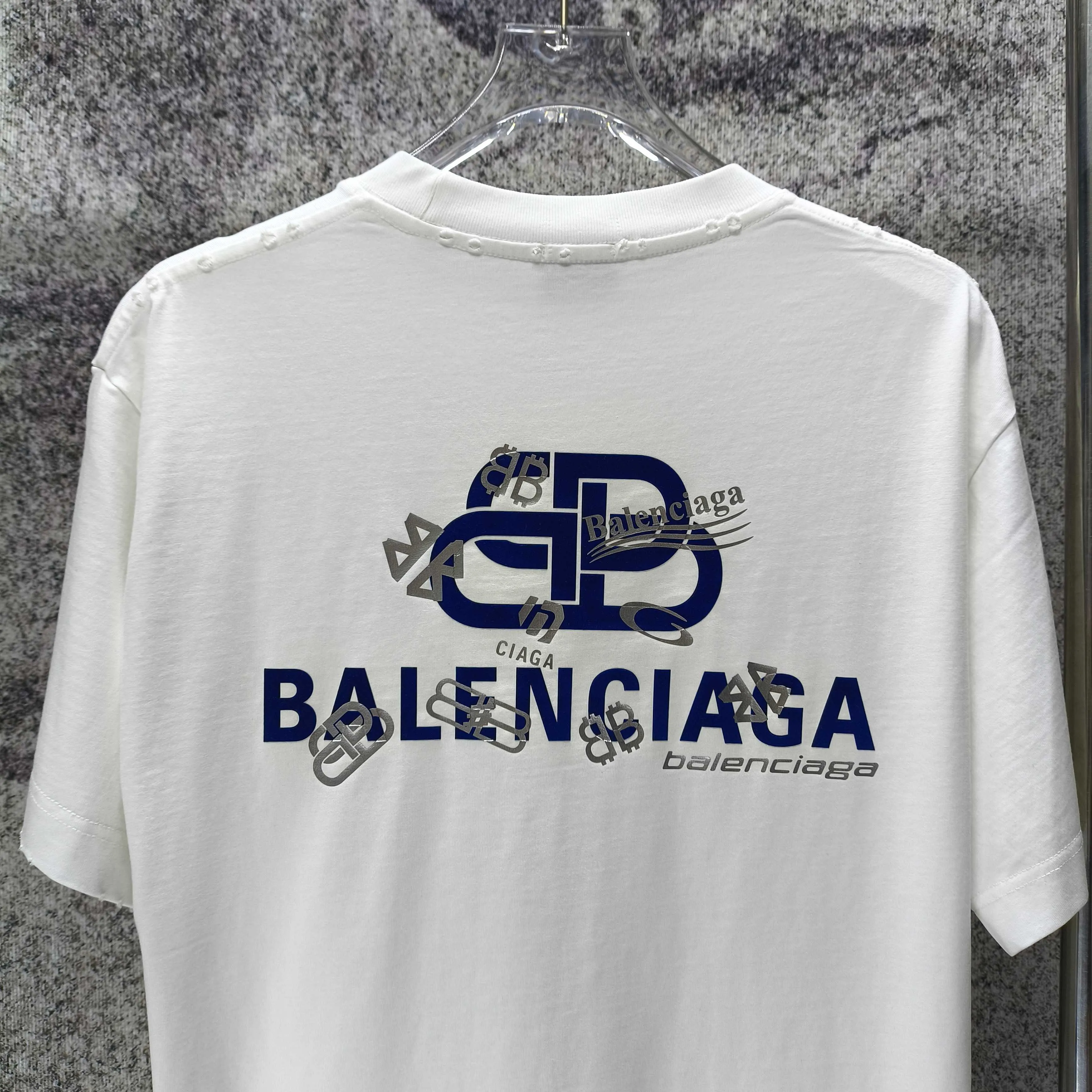 BAL* 2026 New Arrival 320g logo t Same Style Size S M L XL XXL Black White Gray